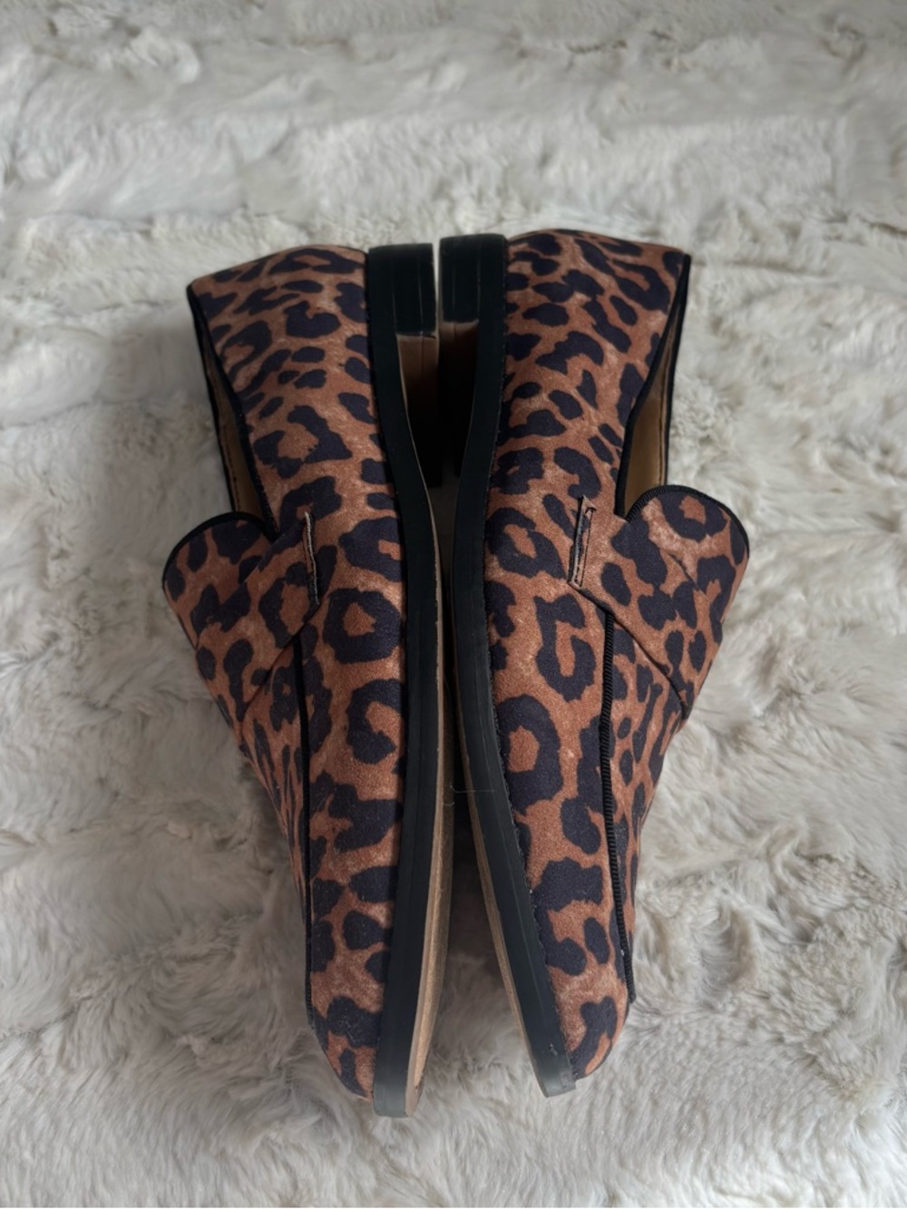 Franco Sarto Women's Size 7.5 M Brown/Black Leopard Print Hudley Loafers - Picture 5 of 5